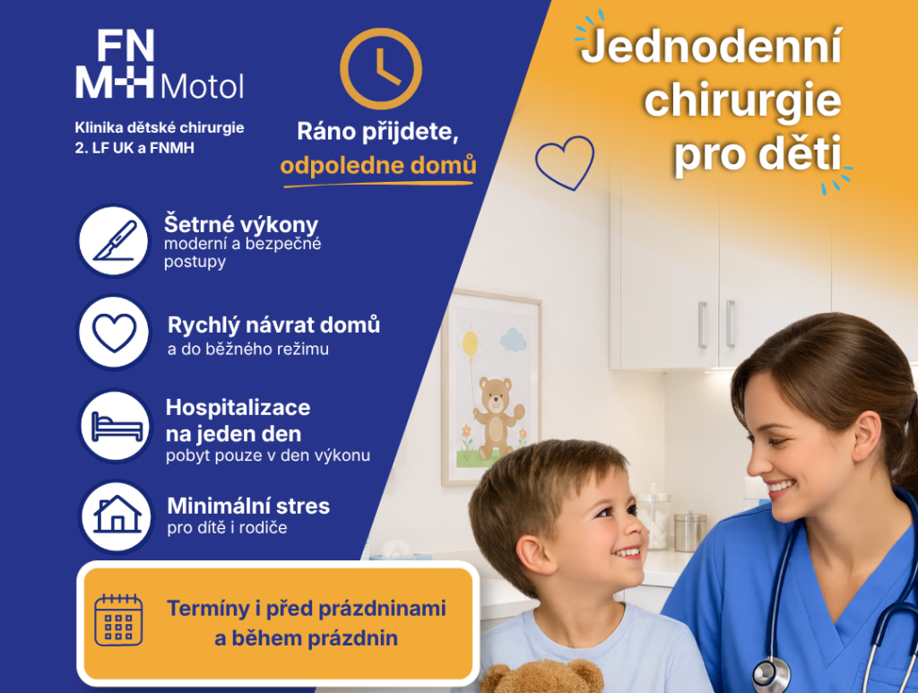 Jednodenní chirurgie pro děti