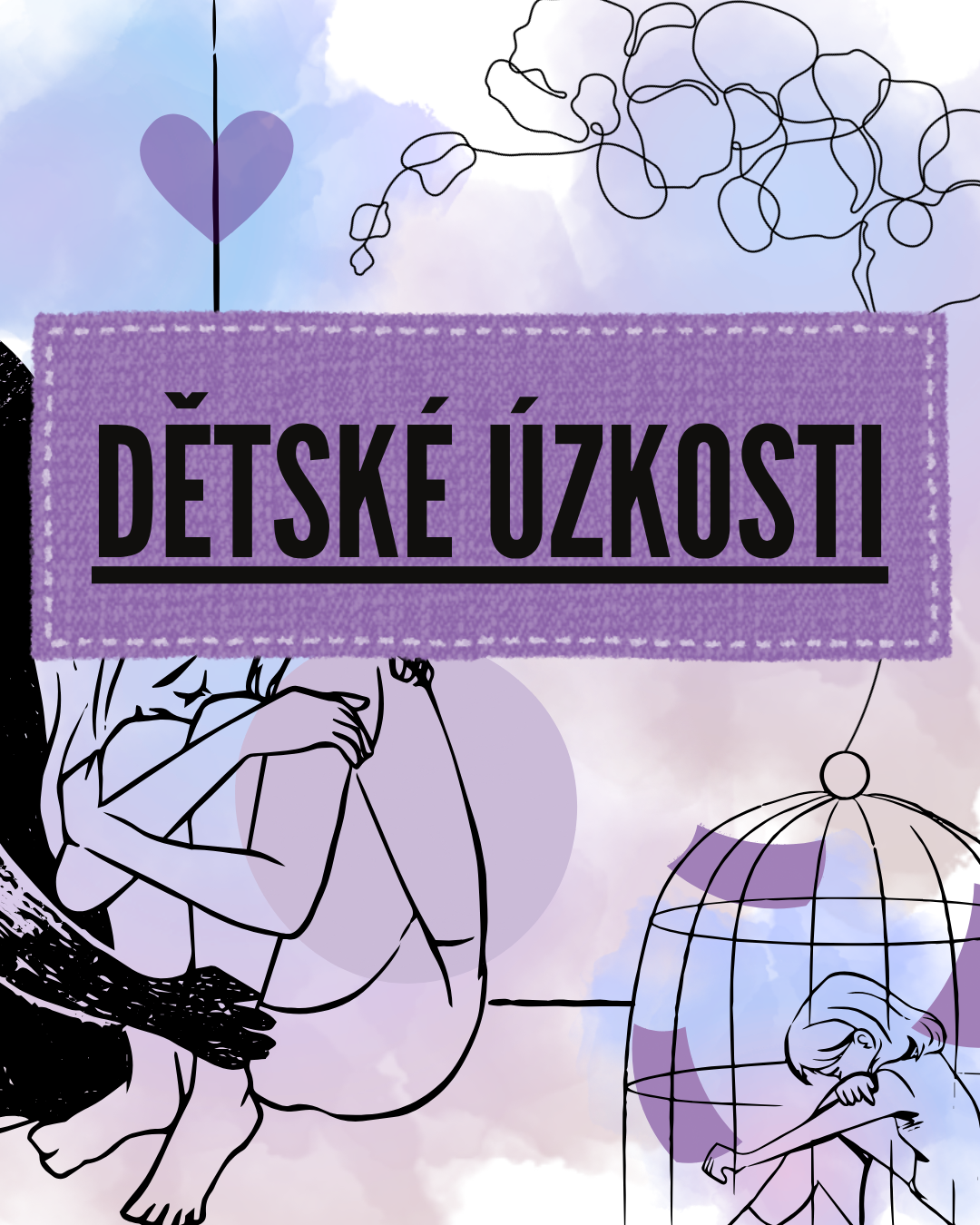 grafika dětské úzkosti