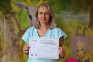 MUDr. Formankova, diplom JACIE FNM