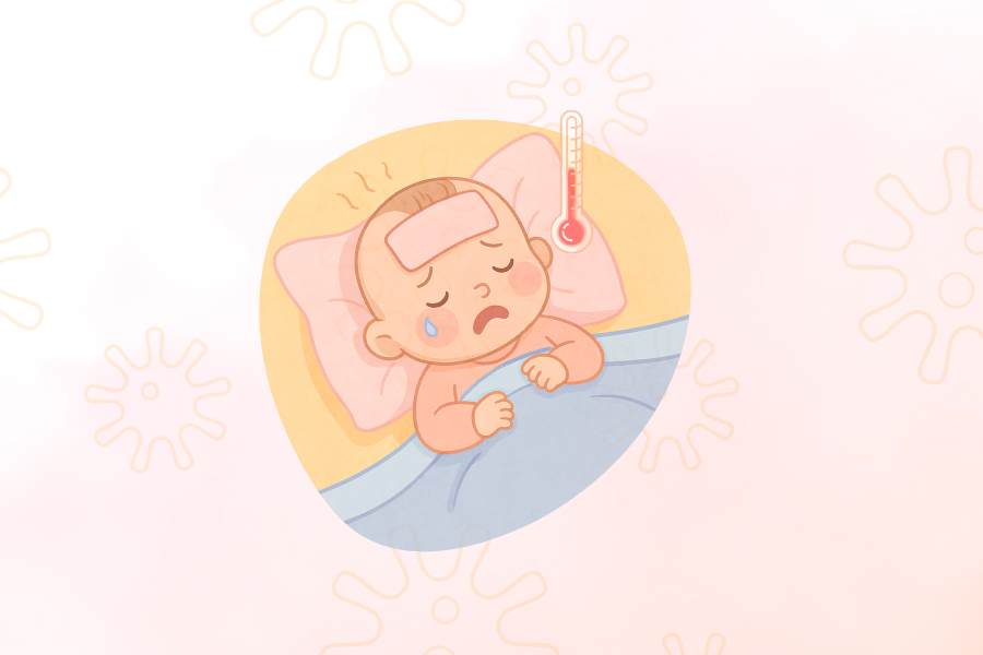 ilustrativní obrázek - nemocné dítě
