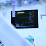 Transplantace plic - operační sál - obrazovka