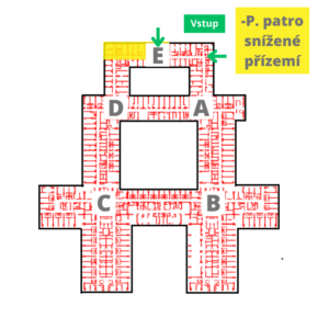 mapa umístění spondylochirurgie